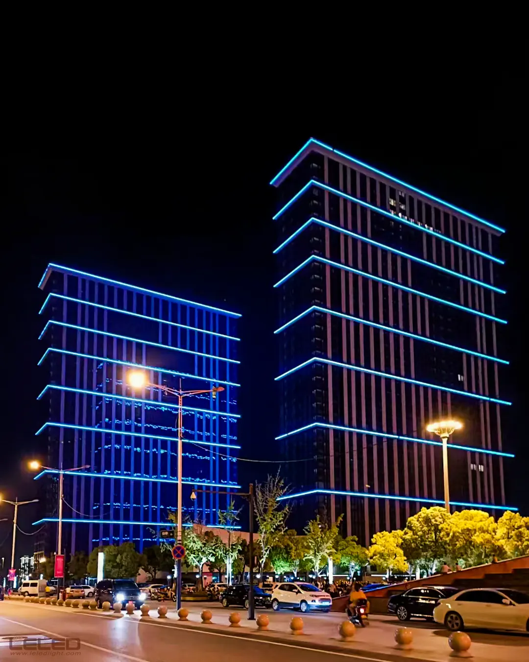 Outdoor led linear light rigid strip lighting for architecture outline design idea 1