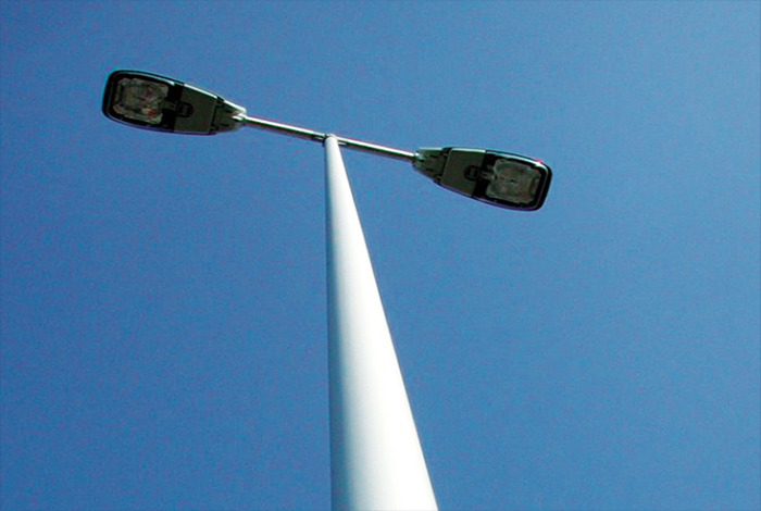 Round conical lighting pole3